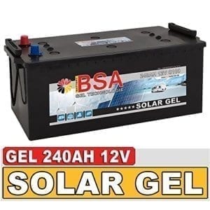 ECTIVE Deep Cycle Blei Gel Batterie 12V 85Ah mit Display Wohnmobil Solar Camper